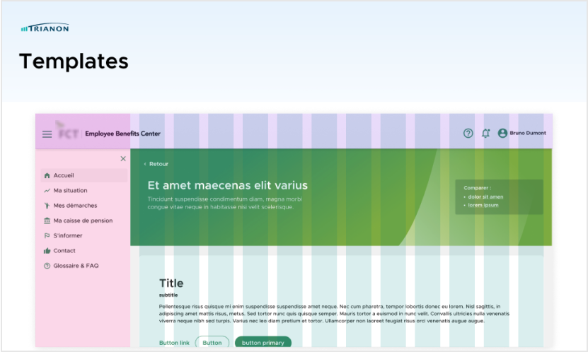 Template Figma d'une page
