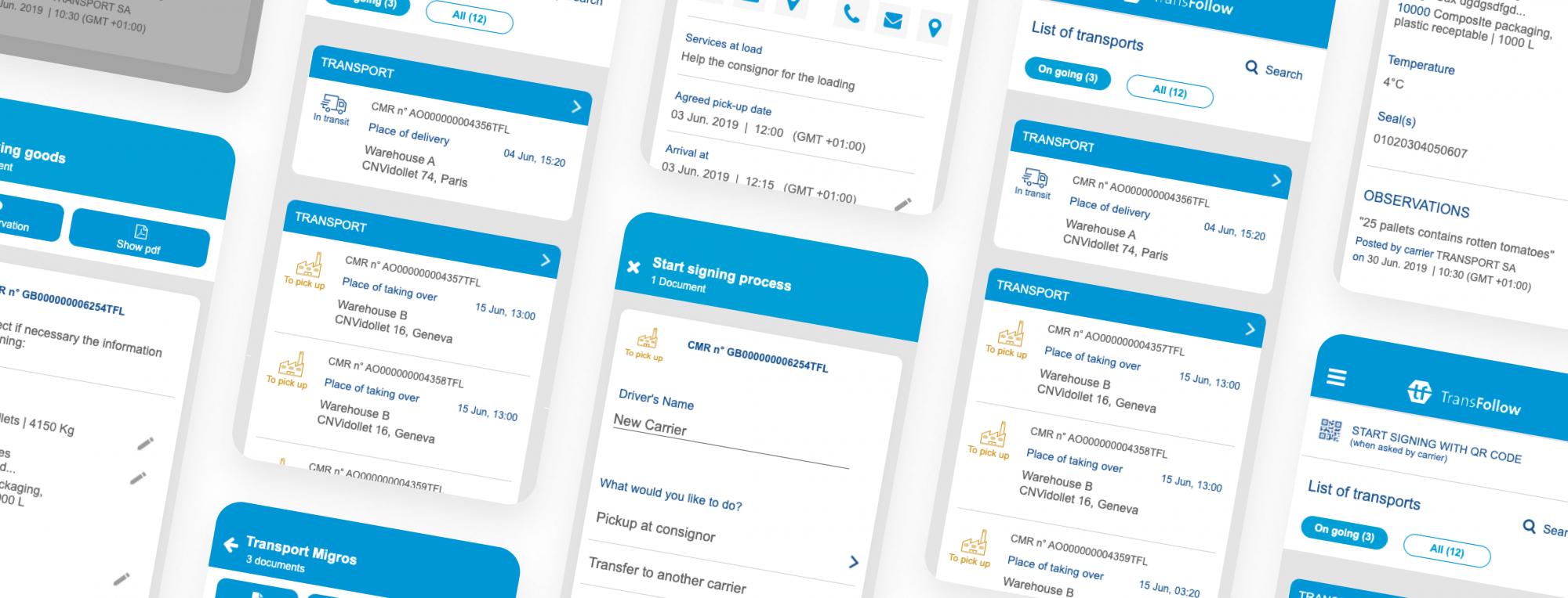 Prototyping of Viatrans' Transfollow application